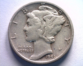 1941-S MERCURY DIME EXTRA FINE XF EXTREMELY FINE EF NICE ORIGINAL COIN 9... - $5.25