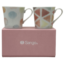 Mino Ware Porcelain Mug Two Piece Set Japan - £37.30 GBP