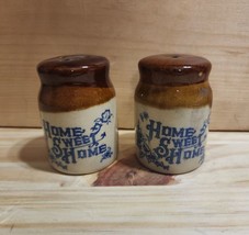 VTG 1970&#39;s Ceramic Emson Home Sweet Home Salt and Pepper Shakers MILK CR... - £5.29 GBP