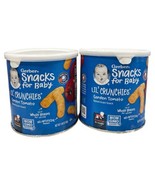 Gerber Snacks For Baby Lil&#39; Crunchies Garden Tomato 1.48 Oz Canister -  ... - $13.85