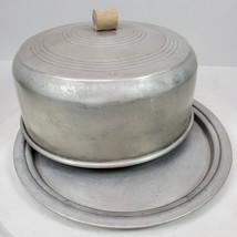 Vintage Aluminum Ridged Cake Taker Saver Keeper For 9 Inch Cake - $27.12