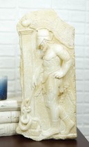 Ancient Greek Sepulchral Warrior Wall Plaque Relief Large Decor Sculpture 15&quot;H - £66.88 GBP