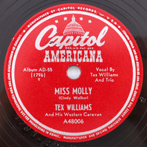 Tex Williams / Shug Fisher - Miss Molly / Ridin’ Down To Santa Fe - 10&quot; 78 rpm - £12.30 GBP