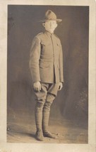 Reading PA RPPC Dapper Gentleman in military outit Pop Huber - £14.71 GBP