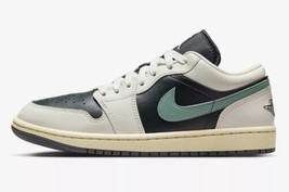 Jordan Womens Air Jordan 1 Low Sneakers, Anthracite/Jade Smoke/Sail/Lege... - $120.87