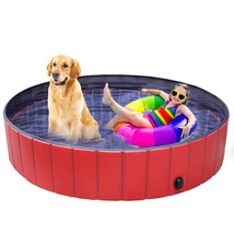 160cm Foldable Pet Bath Swimming Pool Collapsible Dog Pool Pet Bathing Tub Pool  - £28.45 GBP