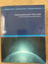 Exploring Microsoft Office 2016 Survey of Computer Information Systems RIO SALAD - £9.17 GBP