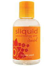Sliquid Water Based Naturals Swirl Lubricant Tangerine Peach 4.2 Oz - £10.36 GBP