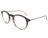 Prodesign Eyeglasses Frames 4773 c.4942 Brown Clear Pink Round 46-20-140 - $93.42