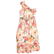 Tacera Women&#39;s Floral One Shoulder Sun Dress Maxi Size Large MultiColor - £19.09 GBP