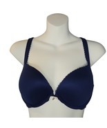Victoria Secret body by Victoria Push Up 34D Blue Padded Back Closure Un... - $234.61 MXN