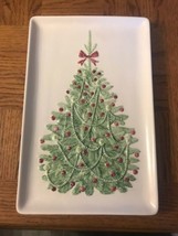 Christmas Platter Handmade In 1979 Red / Green-RARE VINTAGE-SHIPS N 24 Hours - £33.43 GBP