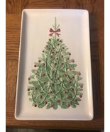 Christmas Platter Handmade In 1979 Red / Green-RARE VINTAGE-SHIPS N 24 H... - $50.39
