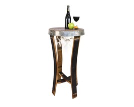 Wine Barrel Tasting or Bistro Table - Serenoa - Made from retired CA wine barrel - £366.90 GBP