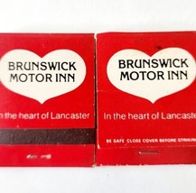 Brunwwick Motor Inn Hotel Lancaster Matches Matchbooks Lot Of 2 Vintage E33 - £16.05 GBP