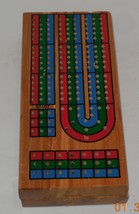Cardinal Cribbage Game Solid Wood Board and Pegs 100% COMPLETE - $14.50