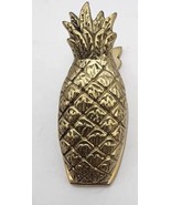 Vtg 1980 Pineapple Brass Paperclip Paper Holder Made In Taiwan Republic ... - $19.99
