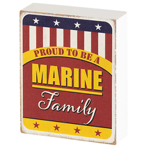 Marine Family Tabletop Plaque - $16.95