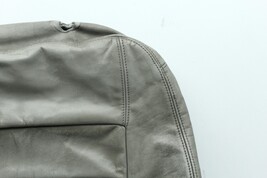 2000 AUDI A4 B5 FRONT DRIVER LEFT UPPER SEAT COVER OEM LEATHER GRAY H1494 image 3