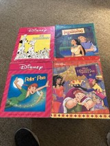 4 Disney Books Lot No Cassette Or Cd Peter Pan, Hunchback Of Motte Dame, - £4.71 GBP