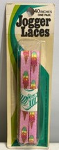 NOS VTG STAY-TY JOGGER LACES PINK ICE CREAM CONE  PRINT 40” TENNIS GYM S... - £3.82 GBP