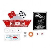 1967 Corvette Decal Kit Engine Compartment 435 HP - $49.45
