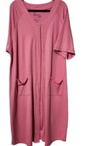 Dreams Co House 1X Pink Maxi House Dress Zipper Closure  - $24.50