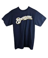 MILWAUKEE BREWERS T Shirt Womens Size Medium Blue  (Majestic) - $301.58 MXN