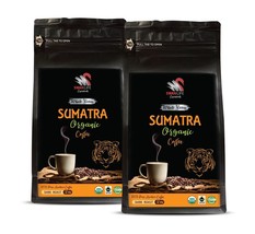 Dark Roast Lovers - Sumatra Organic Coffee Whole B EAN S - Eco-friendly Coffee 2P - $29.94