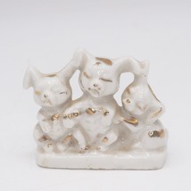 Porcelain Puppy Dogs Figurine - $14.84