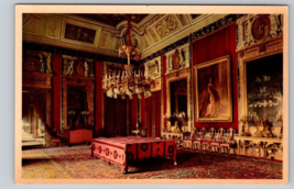 Vintage Madrid Spain interior Palace room dining Postcard - £3.91 GBP