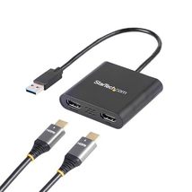 StarTech.com USB 3.0 to Dual HDMI Adapter, USB to 2x HDMI Monitor Conver... - £48.65 GBP