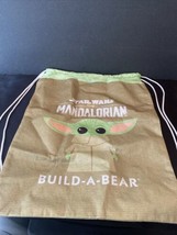 Baby Yoda Grogu Mandalorian Build A Bear The Child Bag Original Drawstring - $10.39