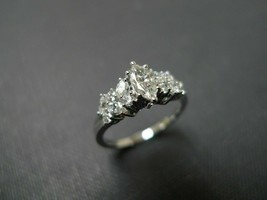 Bague de fiançailles pour femme en diamant taille marquise de 2,65 ct en or... - £196.12 GBP