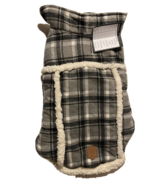 Hotel Doggy Gray Checkered Dog Fashion Quilted Vest Jacket Coat Small - $10.89