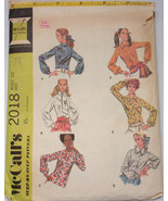 Vintage McCall’s Misses Size 14 Blouse Set #2018 1969 - $6.99