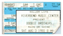 Biglietto Doobie Brothers 3 Agosto 1991 Cincinnati Ohio - $39.58