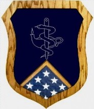 Navy Hm Hospital Corpsman Military Award Wood Shadow Box Medal Display Case - £469.67 GBP