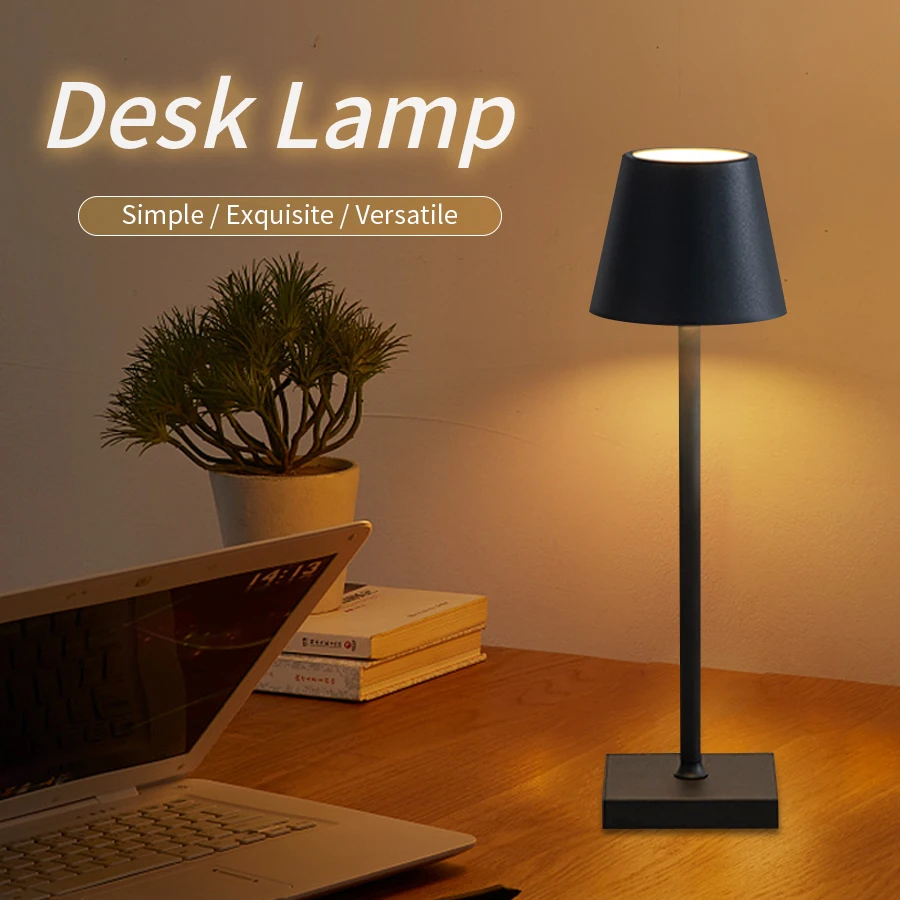  table lamp usb wireless charging desk lamp touch bedside night light for bedroom study thumb200