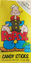 1993 Popeye Cany Sticks Display Box Candy Sticks Lot of 2 U156 - £6.25 GBP