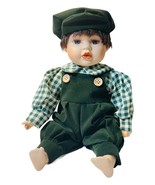 Charming Porcelain Boy Doll (L 12&quot; X W 6&quot; Wt 1.4lbs) In Original Box - V... - $31.00 CAD