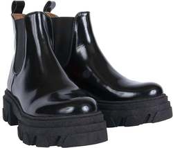 Urbnkicks - Women&#39;s Chelsea Shinny Leather Boots - £156.59 GBP