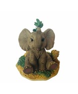 Elephant Figurine vtg resin sculpture gift Hamilton African Nature Innoc... - £23.22 GBP