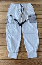 age nation NWOT Men’s silky cargo Jogger sweatpants Size 2XL white Q10 - $56.05