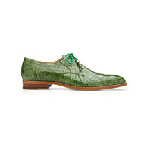 Belvedere Men's Shoes Lago Genuine Alligator Plain Toe Tassel Pistachio 14010 image 2