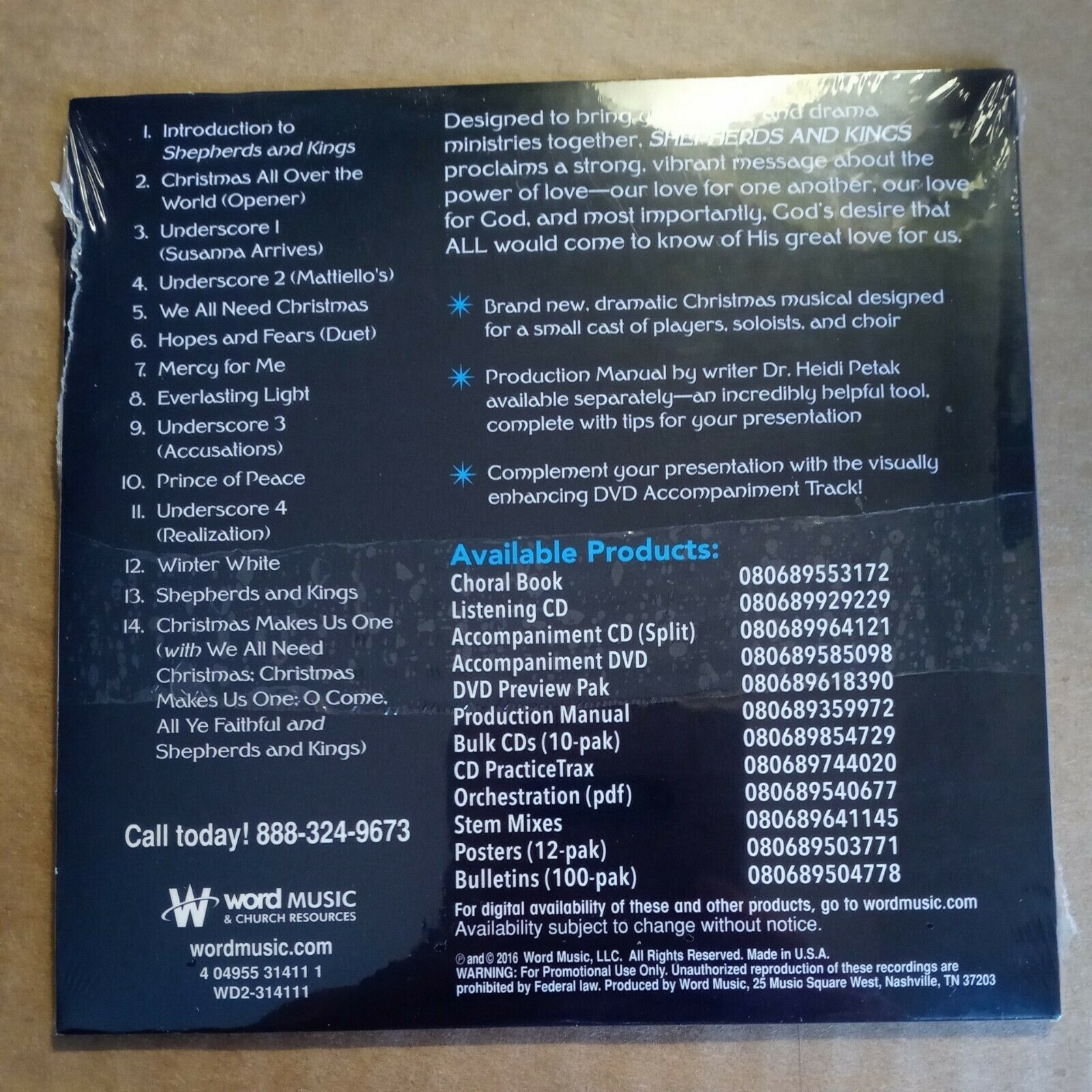 Shepherds And Kings Christmas Musical CD Item image 2