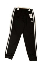 adidas Boys Side Stripe Pants, 7, Black - £30.26 GBP