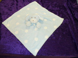 Blankets &amp; and Beyond Blue White Spot Polka Dot Puppy Dog Bunny Nunu Lovey - £46.38 GBP