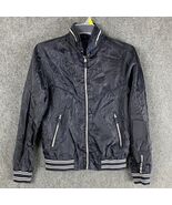 Zara Youth Bomber Jacket Small Full Zip Navy Blue Boys 100% Polyester - $273.99 MXN