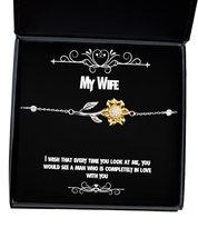 Inspirational Wife Gifts, I Wish That Every time You Look at me, You Would See a - £39.52 GBP